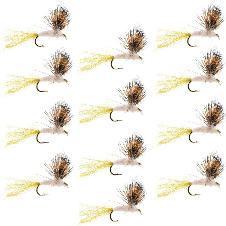 Sparkle Dun Pale Morning Dun PMD Mayfly 12 Flies Hook size 18 - Get Tight Gear