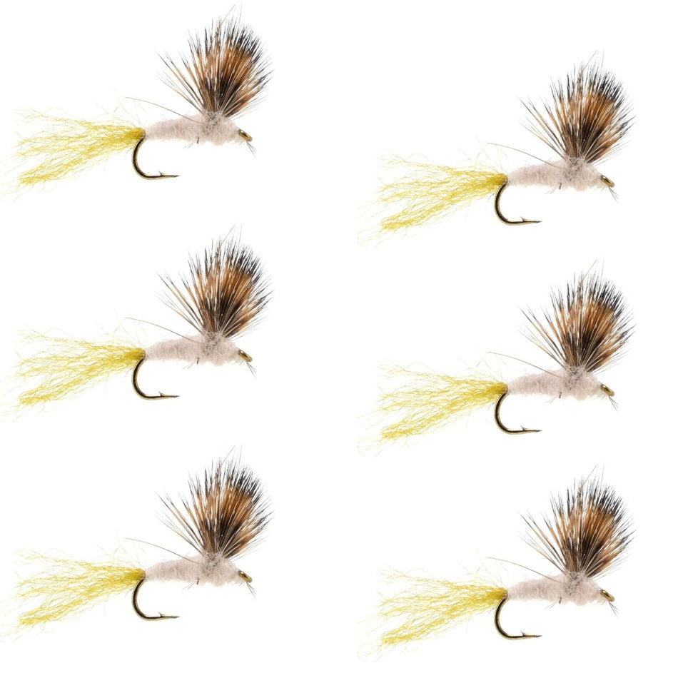 Sparkle Dun Pale Morning Dun PMD Mayfly 6 Flies Hook size 16 - Get Tight Gear