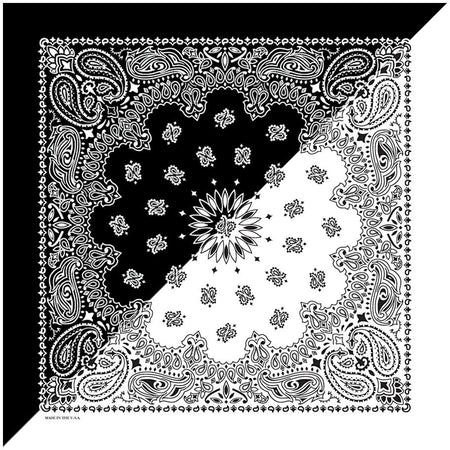 Split Paisley Black/White - Get Tight Gear