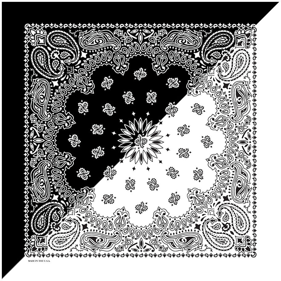 Split Paisley Black/White - Get Tight Gear