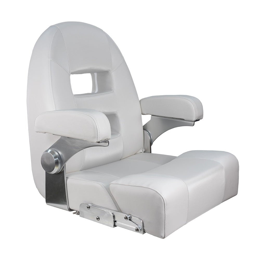 Springfield Center Console Helm Flip - Up - White/White - Get Tight Gear