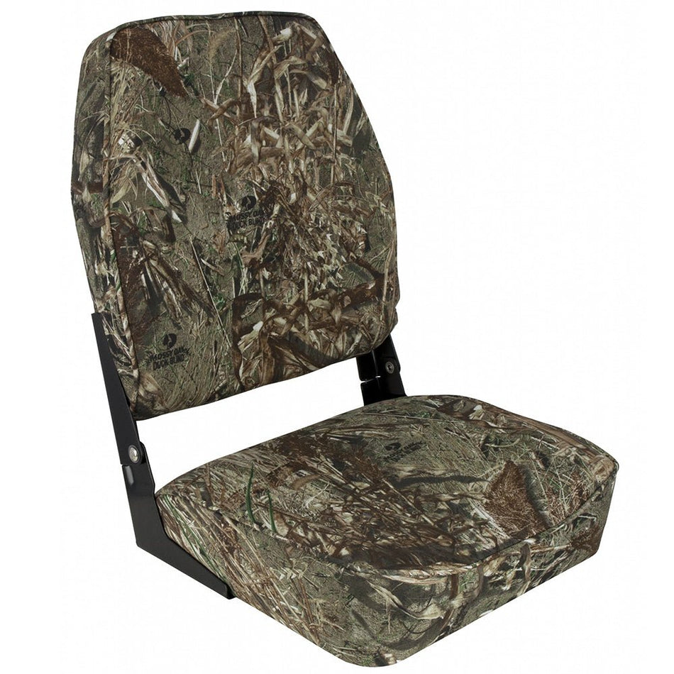 Springfield High Back Camp Folding Seat - Mossy Oak Duck Blind - Get Tight Gear