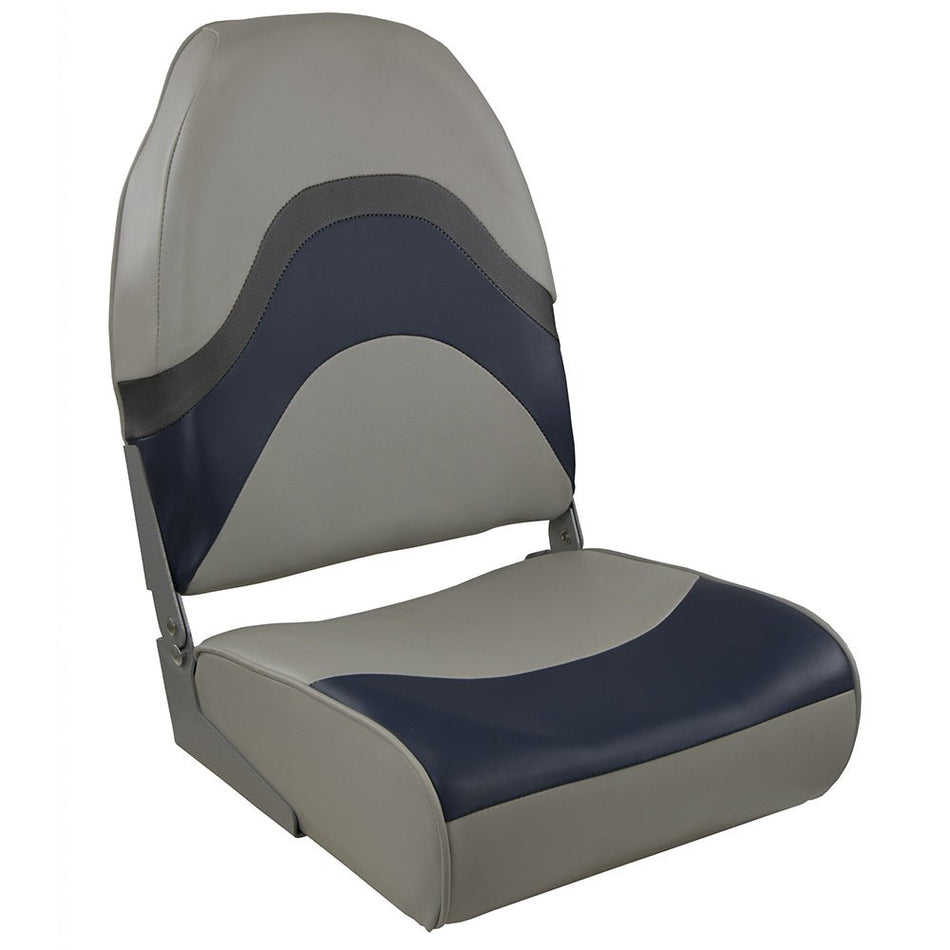 Springfield Premium Wave Folding Seat - Grey/Blue w/Meteor Stripe - Get Tight Gear