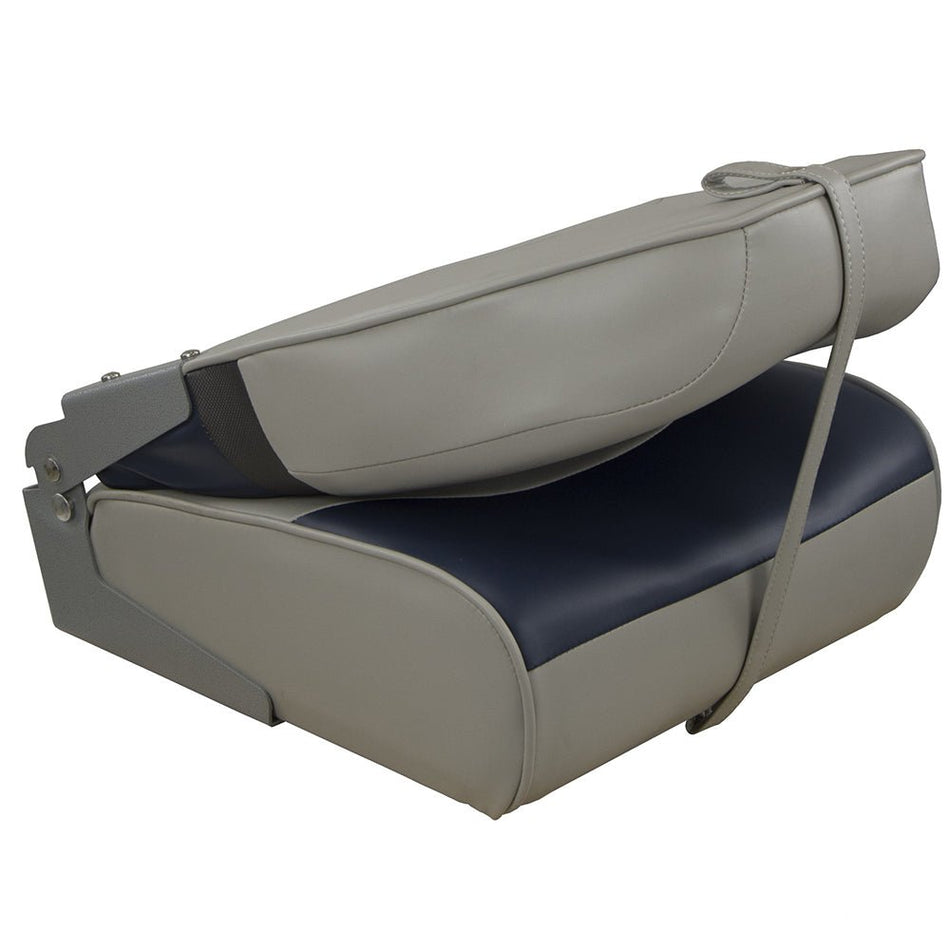 Springfield Premium Wave Folding Seat - Grey/Blue w/Meteor Stripe - Get Tight Gear