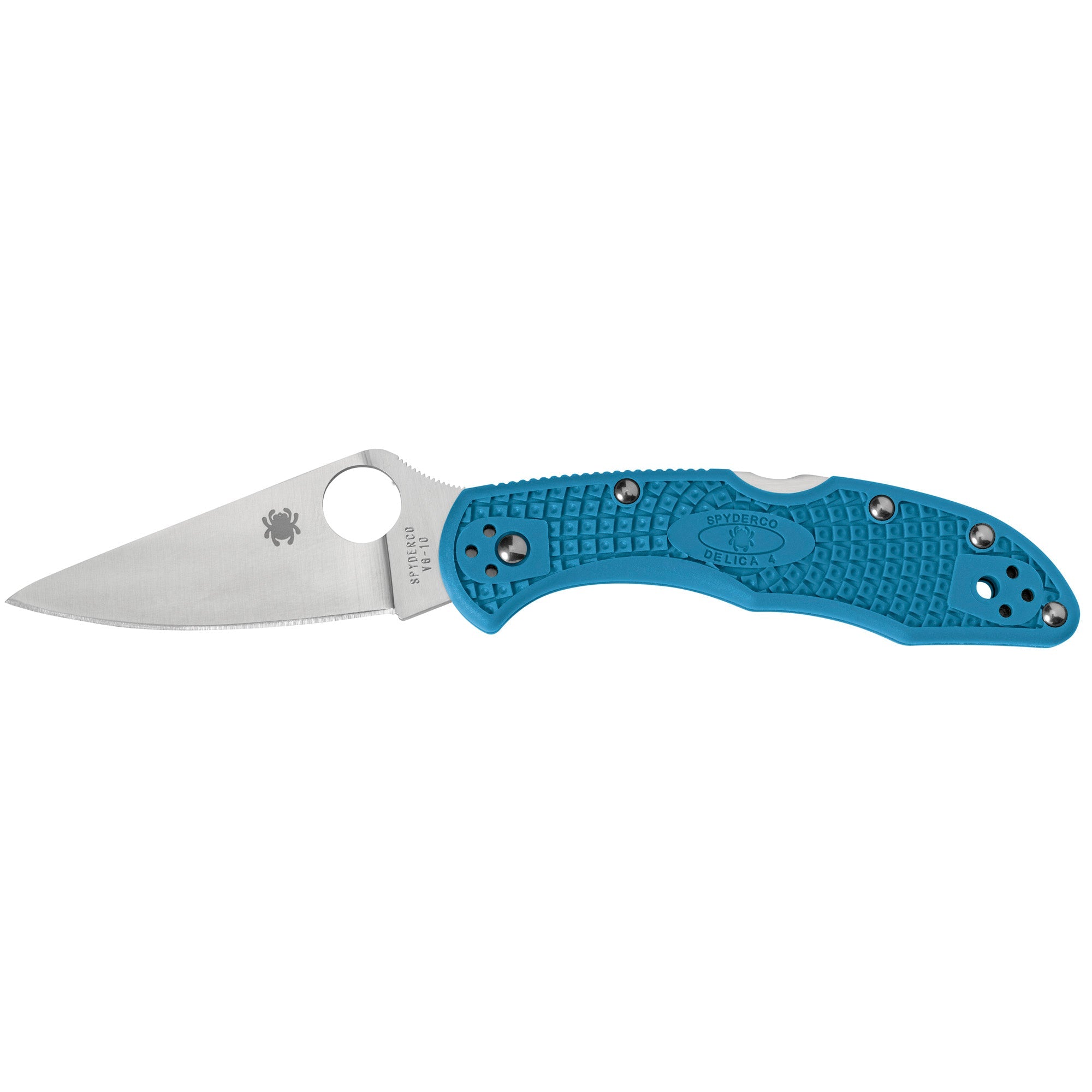 SPYDERCO DELICA 4 LTWT BLUE - Get Tight Gear