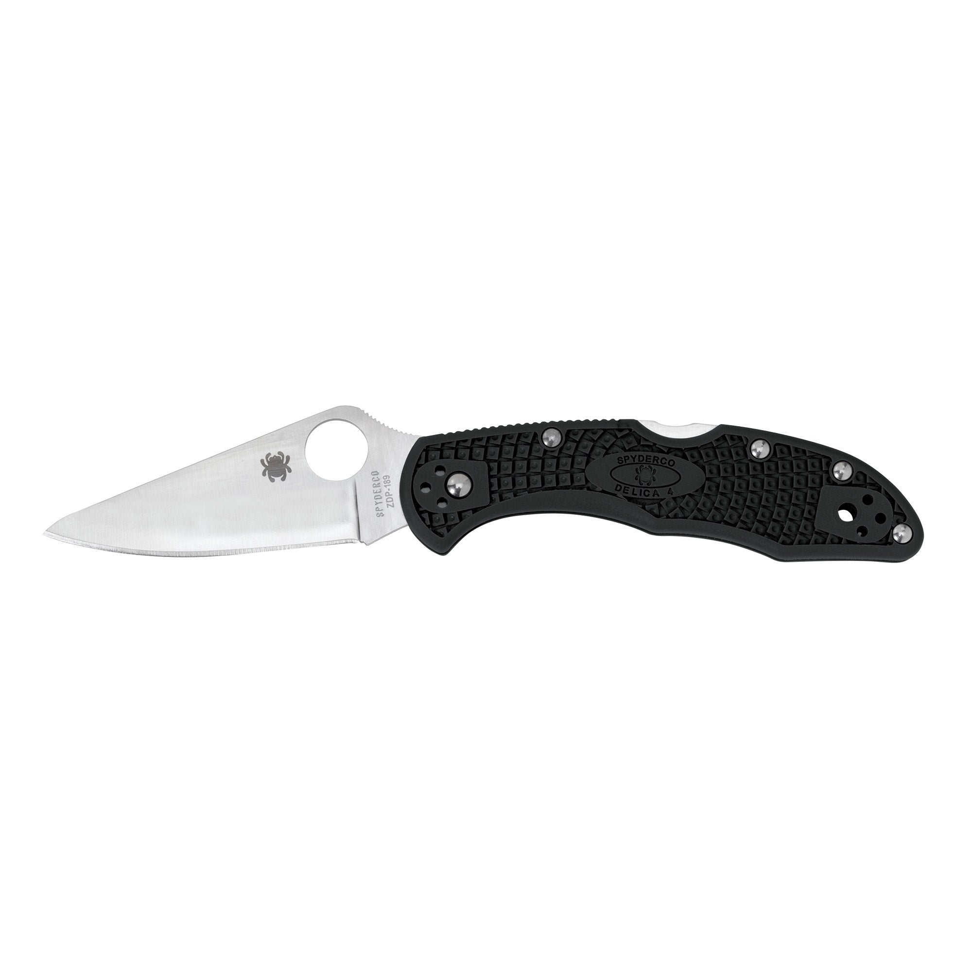 SPYDERCO DELICA4 BLK FFG PLAINEDGE - Get Tight Gear