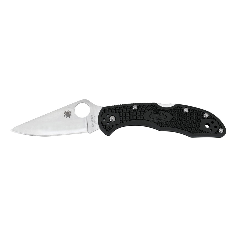 SPYDERCO DELICA4 BLK FFG PLAINEDGE - Get Tight Gear