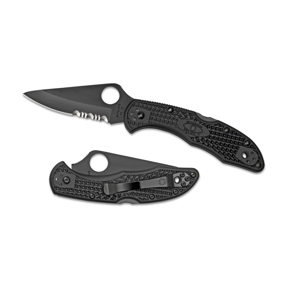 SPYDERCO DELICA4 COMBO BLADE BLK - Get Tight Gear