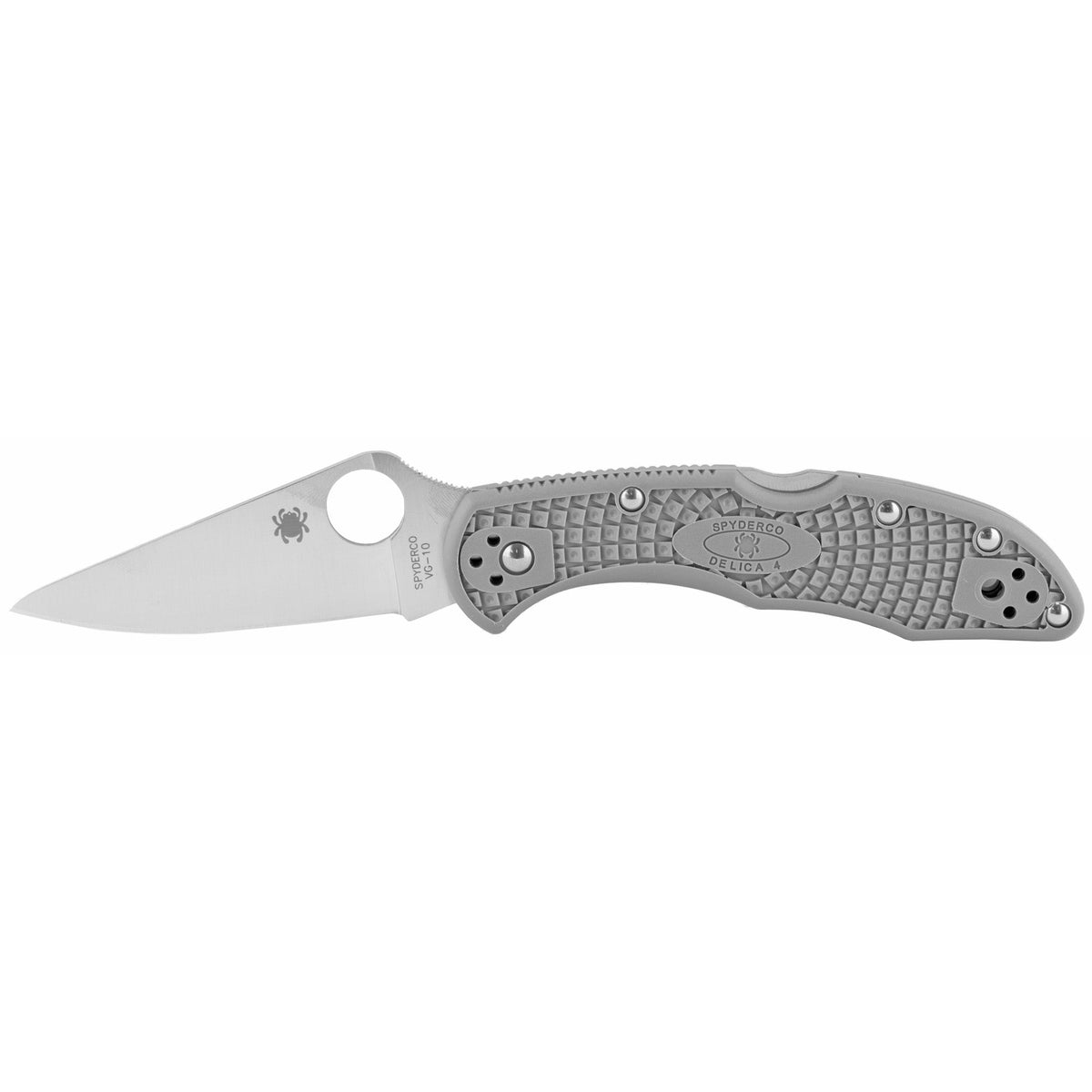 SPYDERCO DELICA4 FFG PLAINEDGE GREY - Get Tight Gear