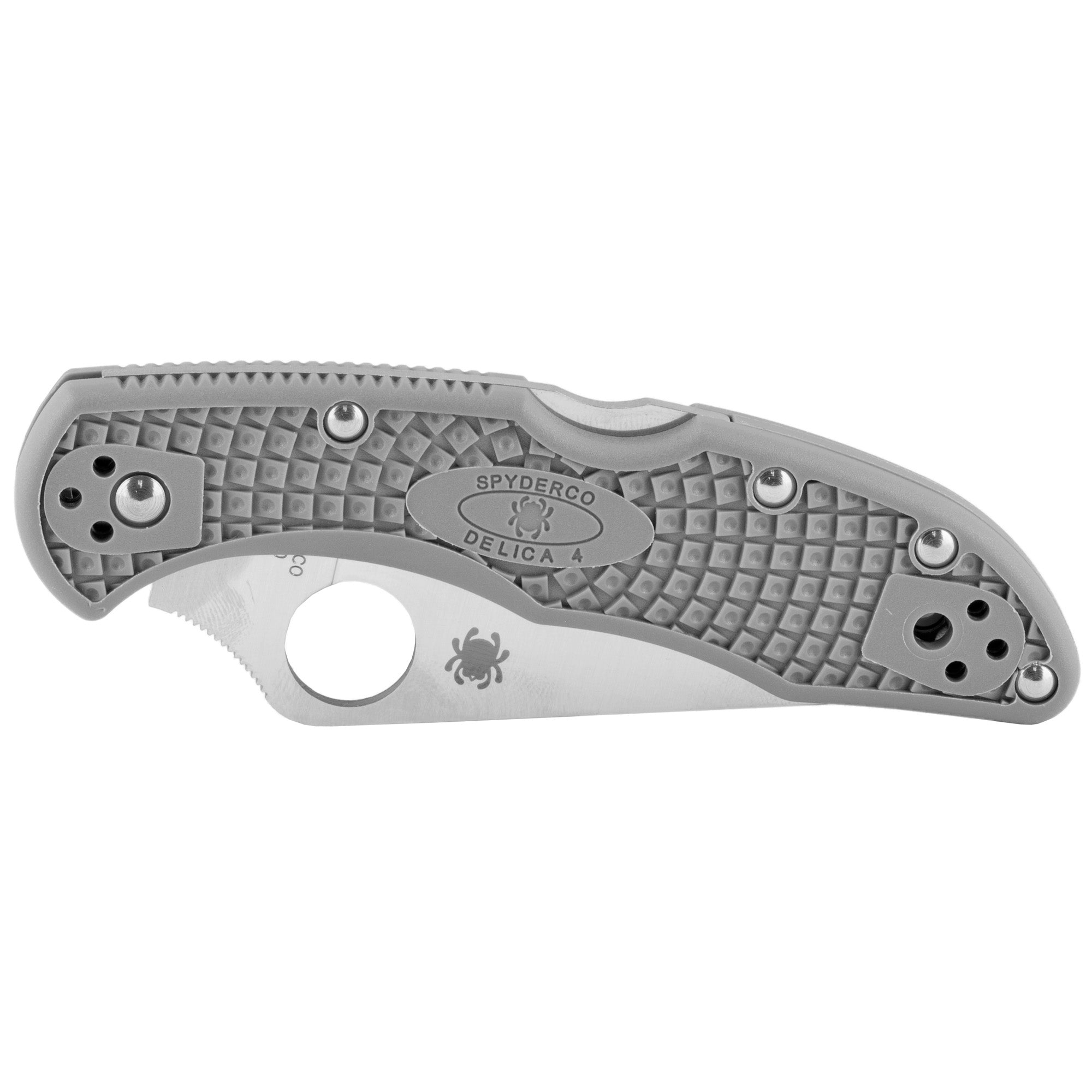 SPYDERCO DELICA4 FFG PLAINEDGE GREY - Get Tight Gear