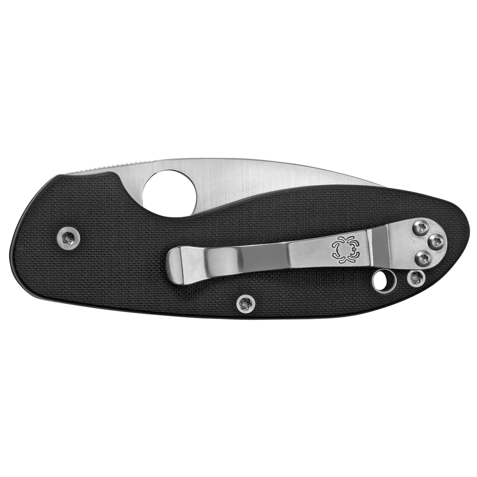 SPYDERCO EFFICIENT G - 10 BLACK PLAINE - Get Tight Gear
