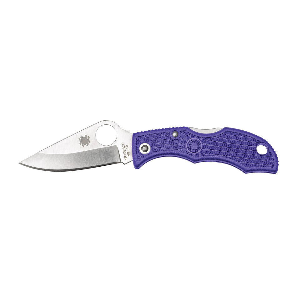 SPYDERCO LADYBUG3 PURPLE FRN PLAIN - Get Tight Gear