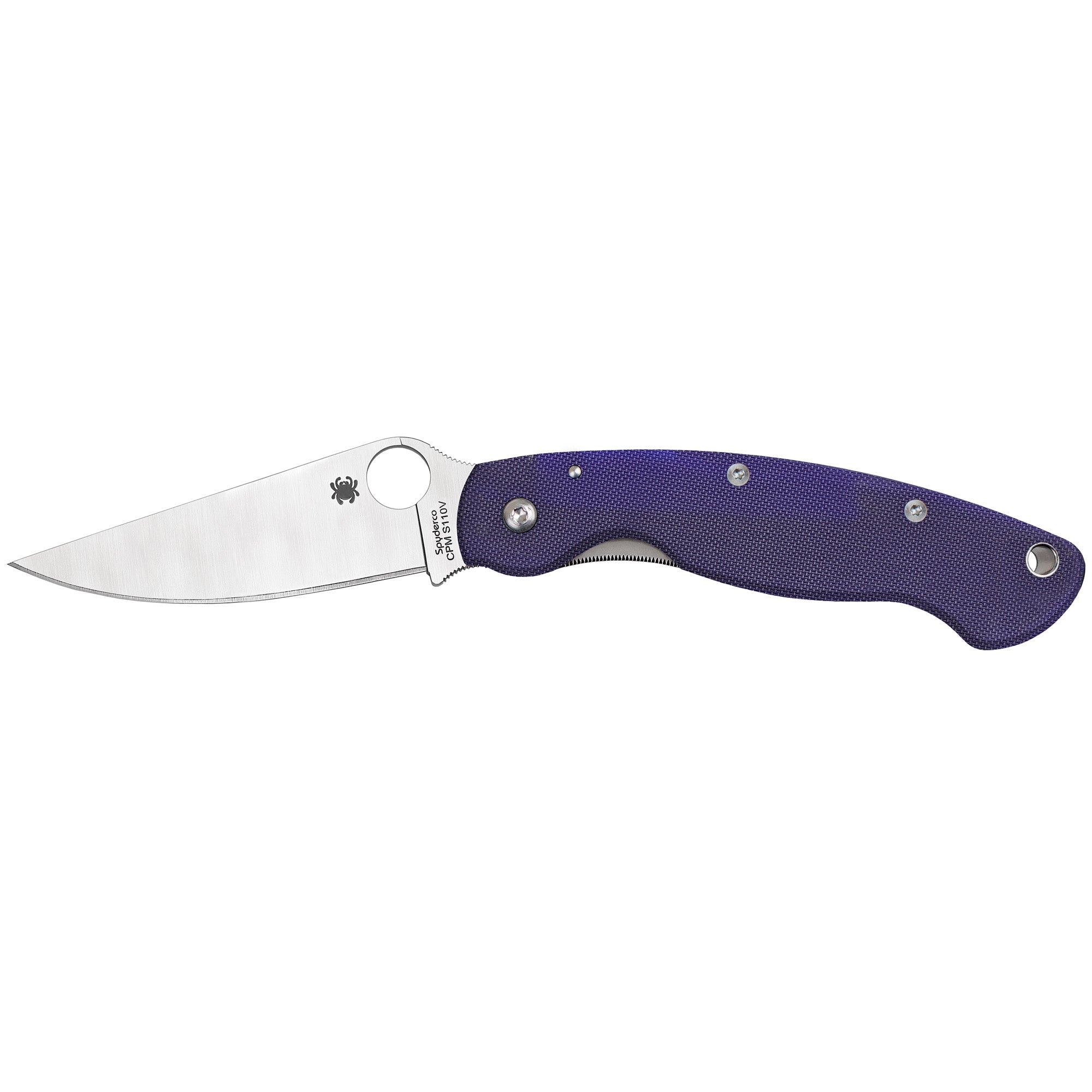 SPYDERCO MILITARY MODEL G - 10 BLUE - Get Tight Gear