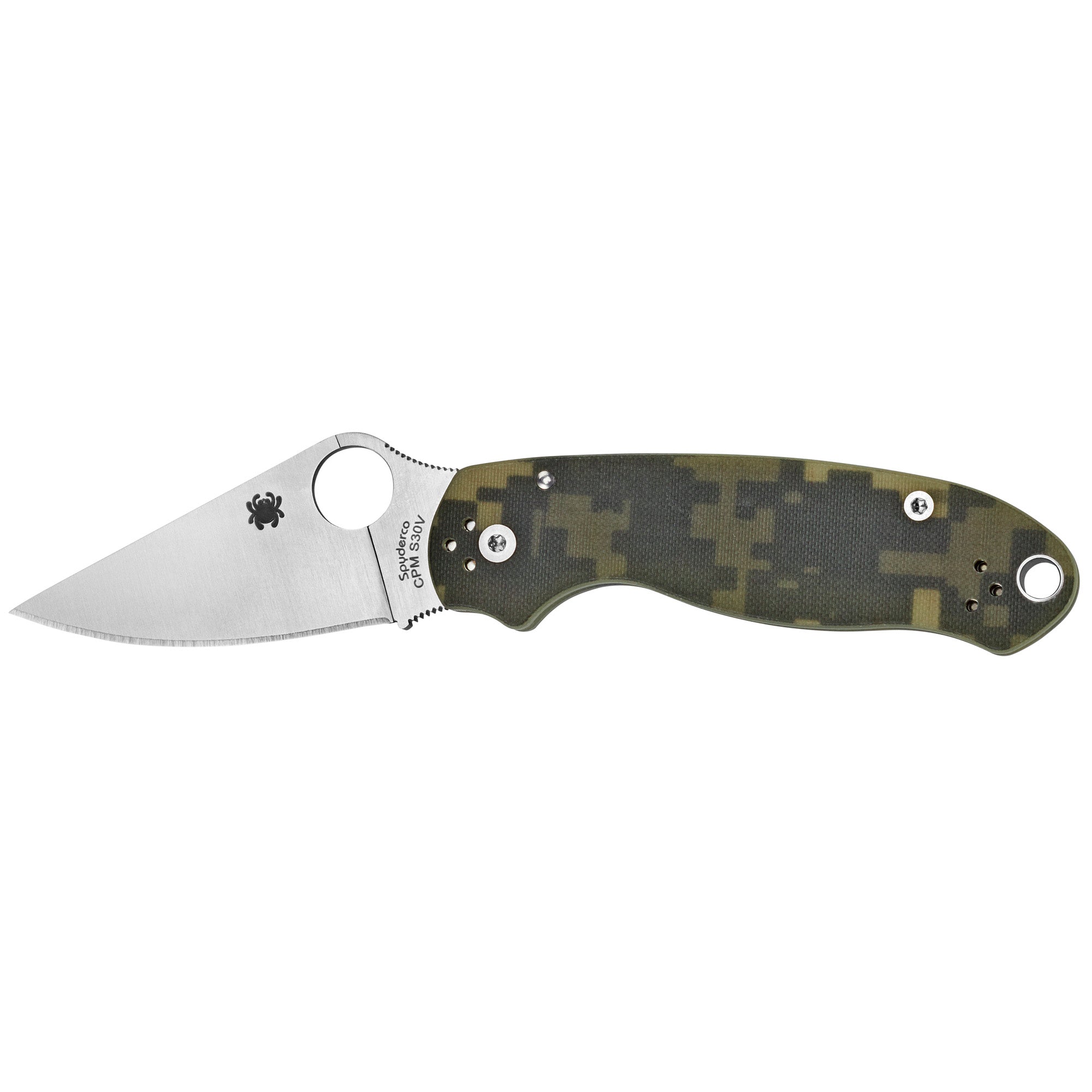 SPYDERCO PARA3 G10 CAMO PLAINEDGE - Get Tight Gear