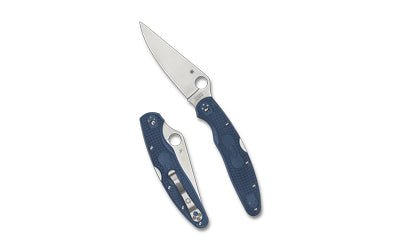 SPYDERCO POLICE 4 LTWT 4.38 BLU/SLV - Get Tight Gear