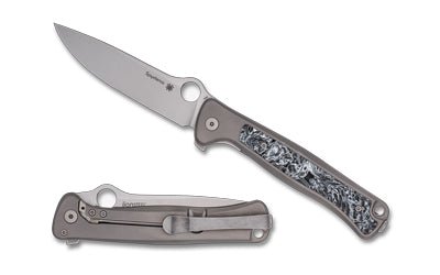 SPYDERCO SLYM STONEWASH TI 3.42 GRY - Get Tight Gear