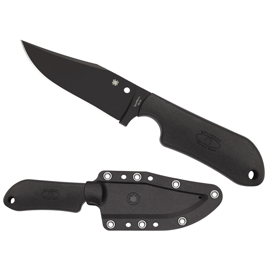 SPYDERCO STREET BEAT LW BLK W/STH - Get Tight Gear