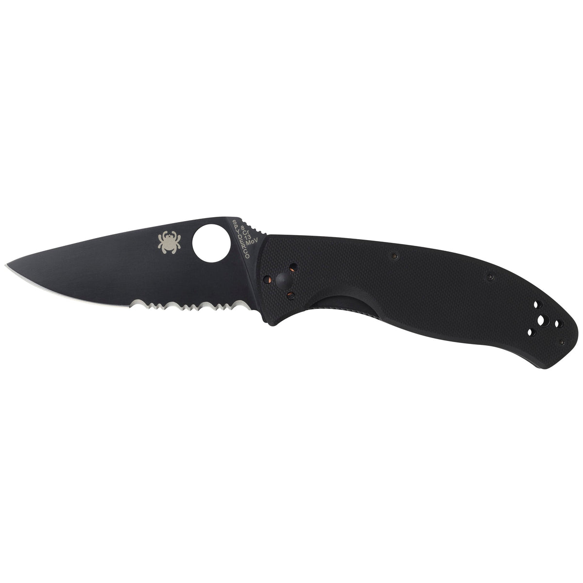 SPYDERCO TENACIOUS G - 10 COMBO BLK - Get Tight Gear