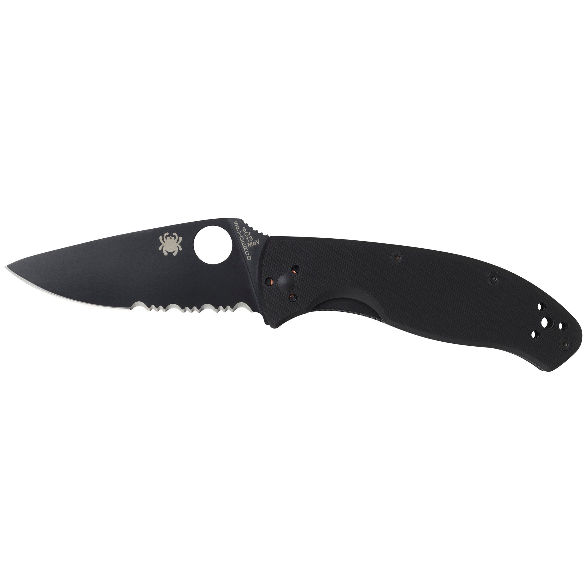 SPYDERCO TENACIOUS G - 10 COMBO BLK - Get Tight Gear