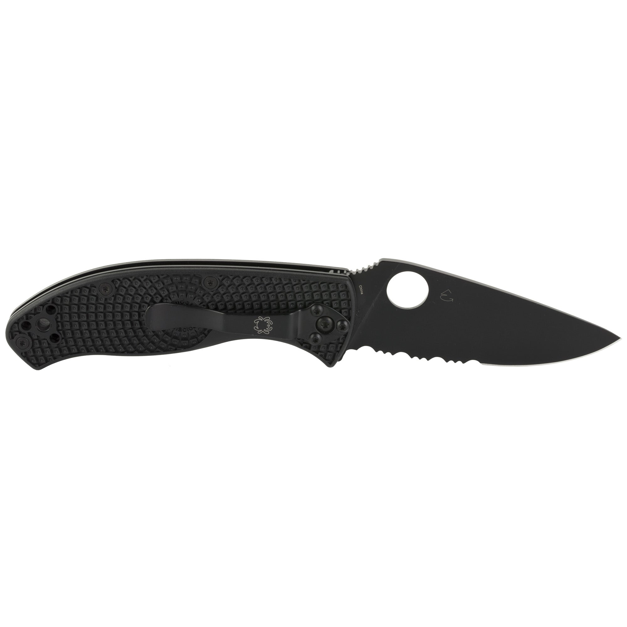 SPYDERCO TENACIOUS LTWGHT 3.39 BLK - Get Tight Gear
