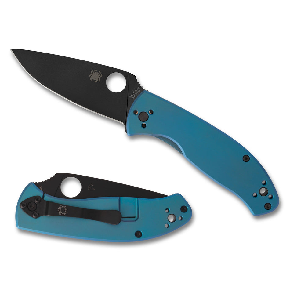 SPYDERCO TENACIOUS TI 3.35 BLUE/BLK - Get Tight Gear