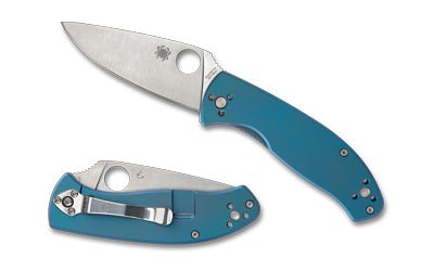 SPYDERCO TENACIOUS TI 3.35 BLUE/SLV - Get Tight Gear