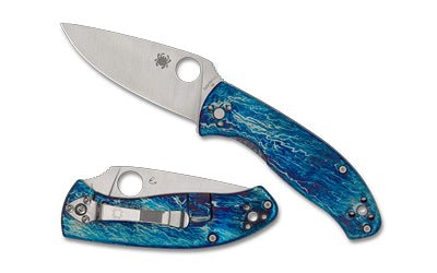 SPYDERCO TENACIOUS TI DISRY BLU/SLV - Get Tight Gear