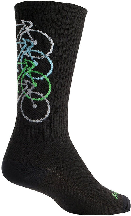 Stacked 8" Wool Crew Sm/Md - Get Tight Gear