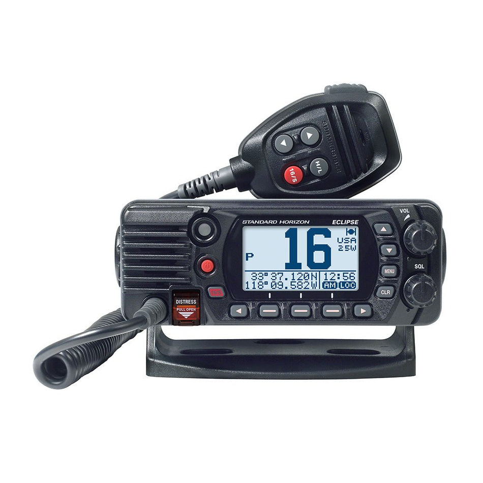 Standard Horizon GX1410B Eclipse Series 25W Fixed Mount VHF - Black - Get Tight Gear