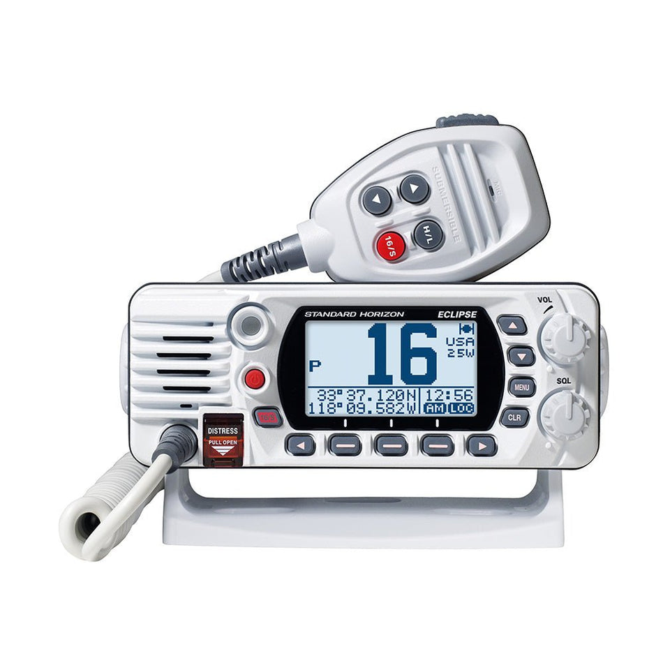 Standard Horizon GX1410W Eclipse Series 25W Fixed Mount VHF - White - Get Tight Gear