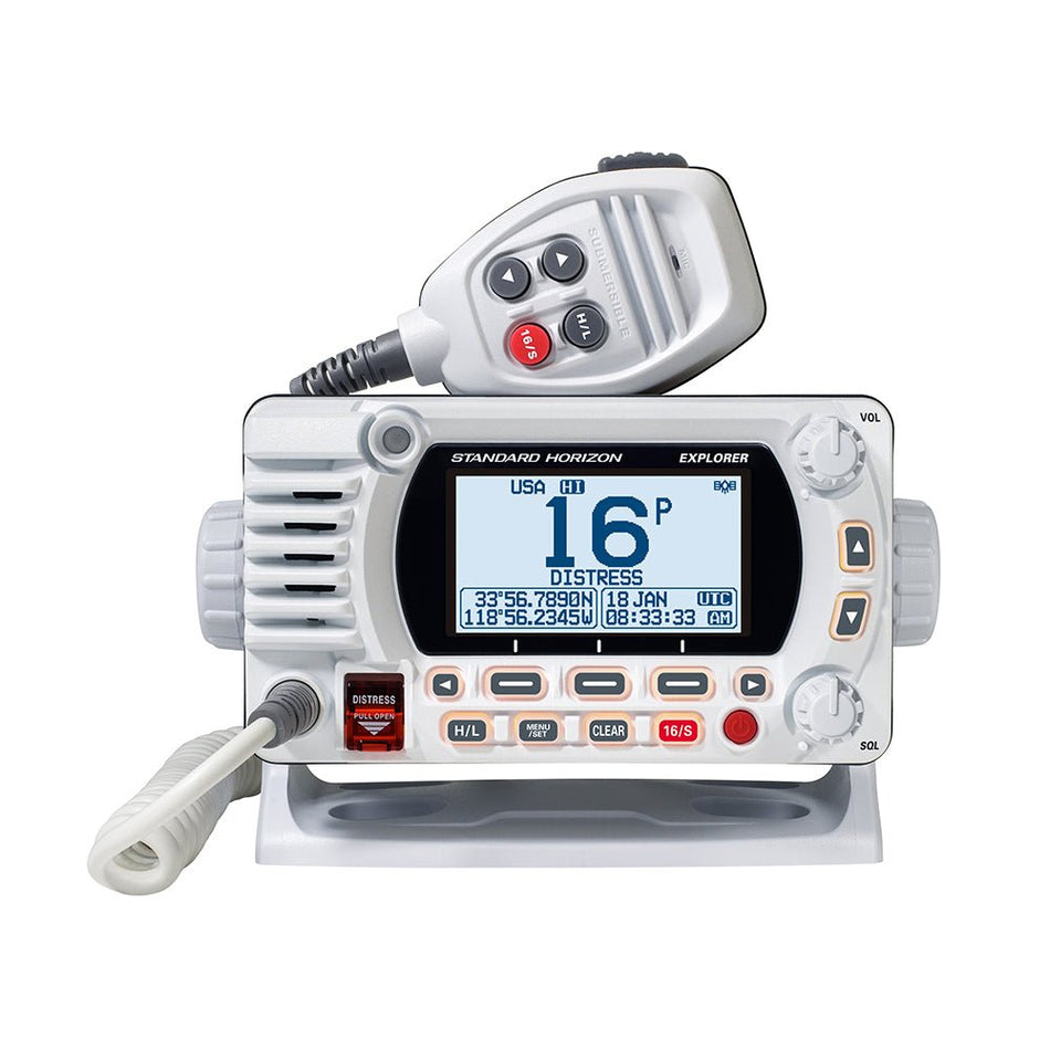 Standard Horizon GX1800G Fixed Mount VHF w/GPS - White - Get Tight Gear