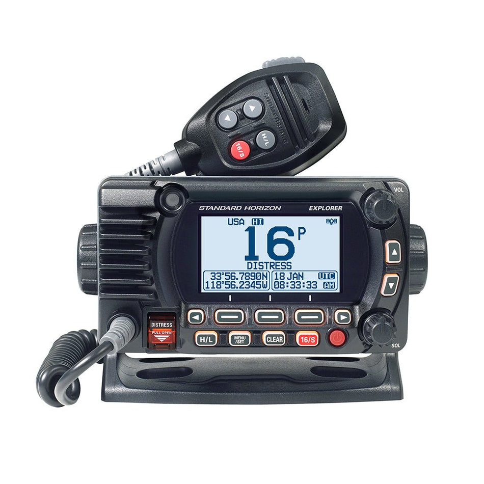 Standard Horizon GX1850 Fixed Mount VHF - NMEA 2000 - Black - Get Tight Gear