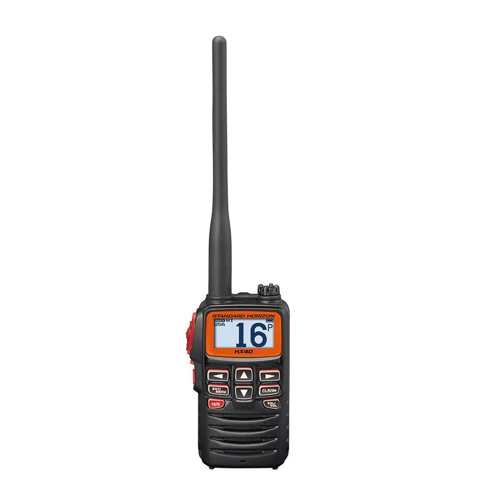 Standard Horizon HX40 Handheld 6W Ultra Compact Marine VHF Transceiver w/FM Band - Get Tight Gear
