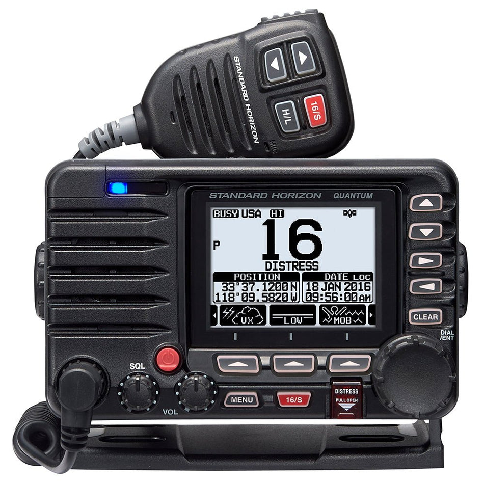 Standard Horizon Quantum GX6000 25W Commercial Grade Fixed Mount VHF w/NMEA 2000, Integrated AIS receiver, & Speaker Mic - Get Tight Gear