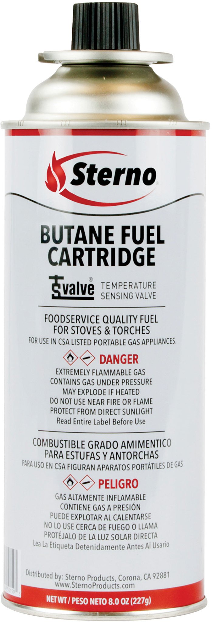 Sterno 8 Oz Butane W/Tsv - Get Tight Gear
