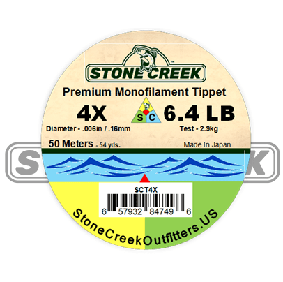 Stone Creek™ Mono Tippet - Get Tight Gear