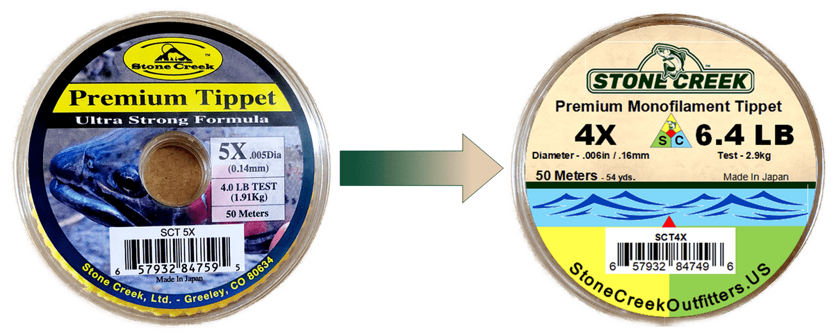 Stone Creek™ Mono Tippet - Old Package - Get Tight Gear