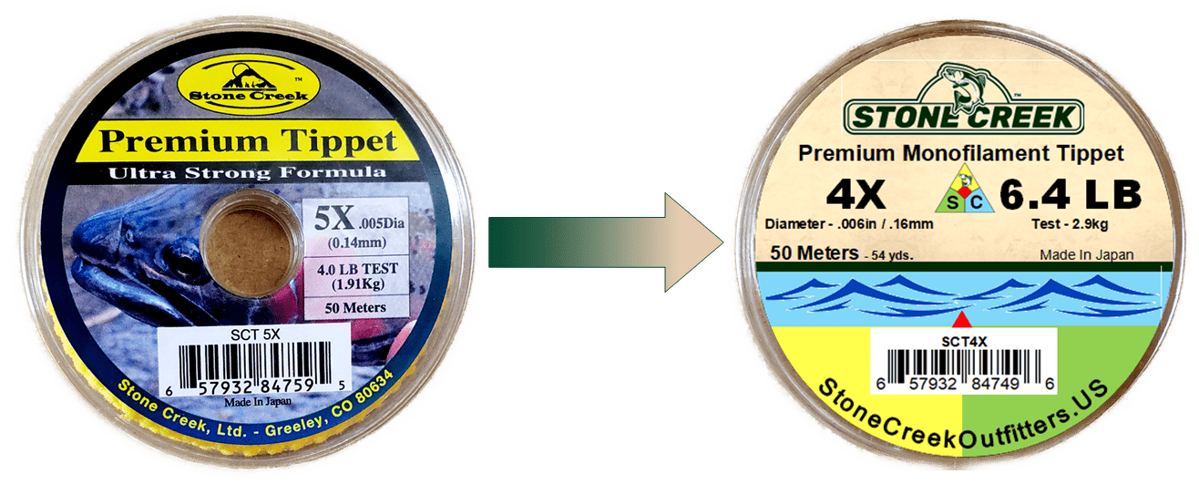Stone Creek™ Mono Tippet - Old Package - Get Tight Gear