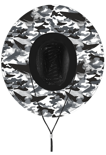 Straw Hat Snow Shark Camo - Black - Get Tight Gear