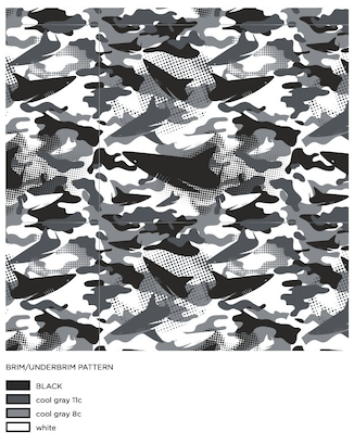 Straw Hat Snow Shark Camo - Black - Get Tight Gear