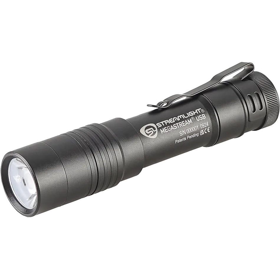 Streamlight Megastream Rechargeable USB Flashlight 1800 Lumen Adjustable w/Battery & Cable - Get Tight Gear