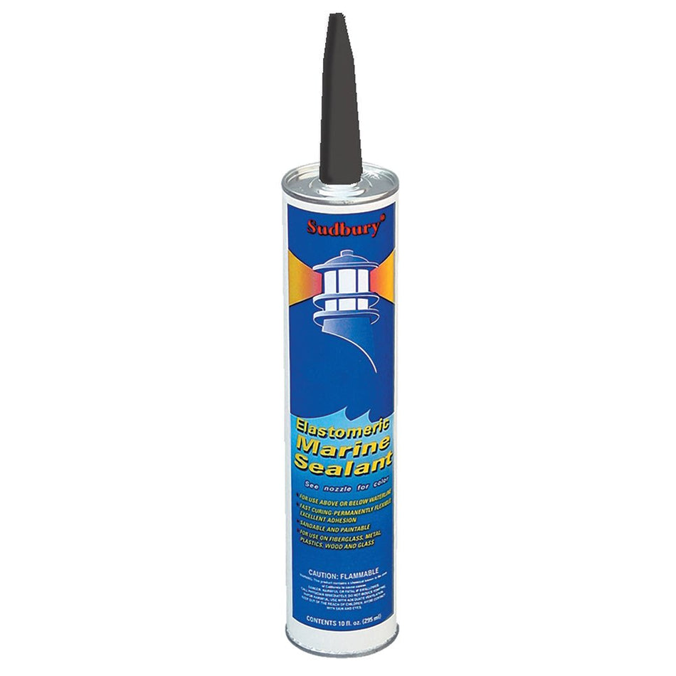 Sudbury Elastomeric Marine Sealant - 10oz Cartridge - Black - Get Tight Gear