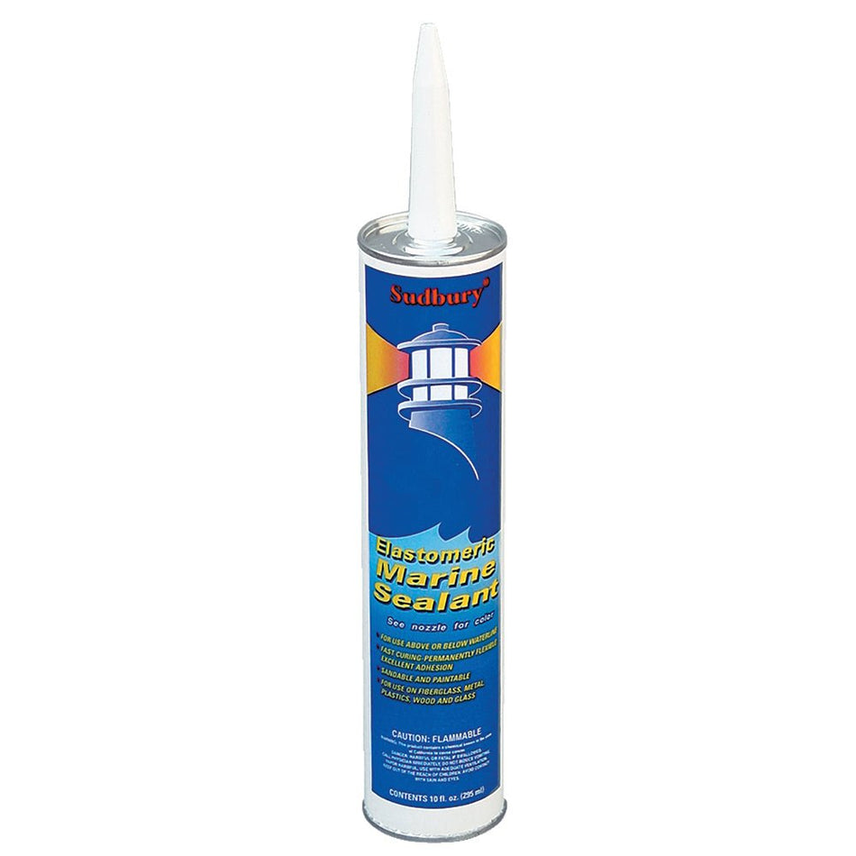 Sudbury Elastomeric Marine Sealant - 10oz Cartridge - White - Get Tight Gear