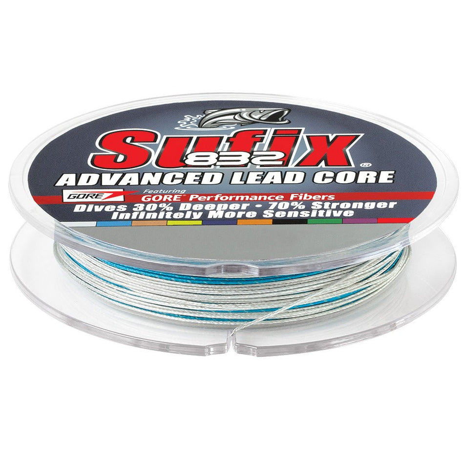 Sufix 832 Advanced Lead Core - 27lb - 10 - Color Metered - 100 yds - Get Tight Gear