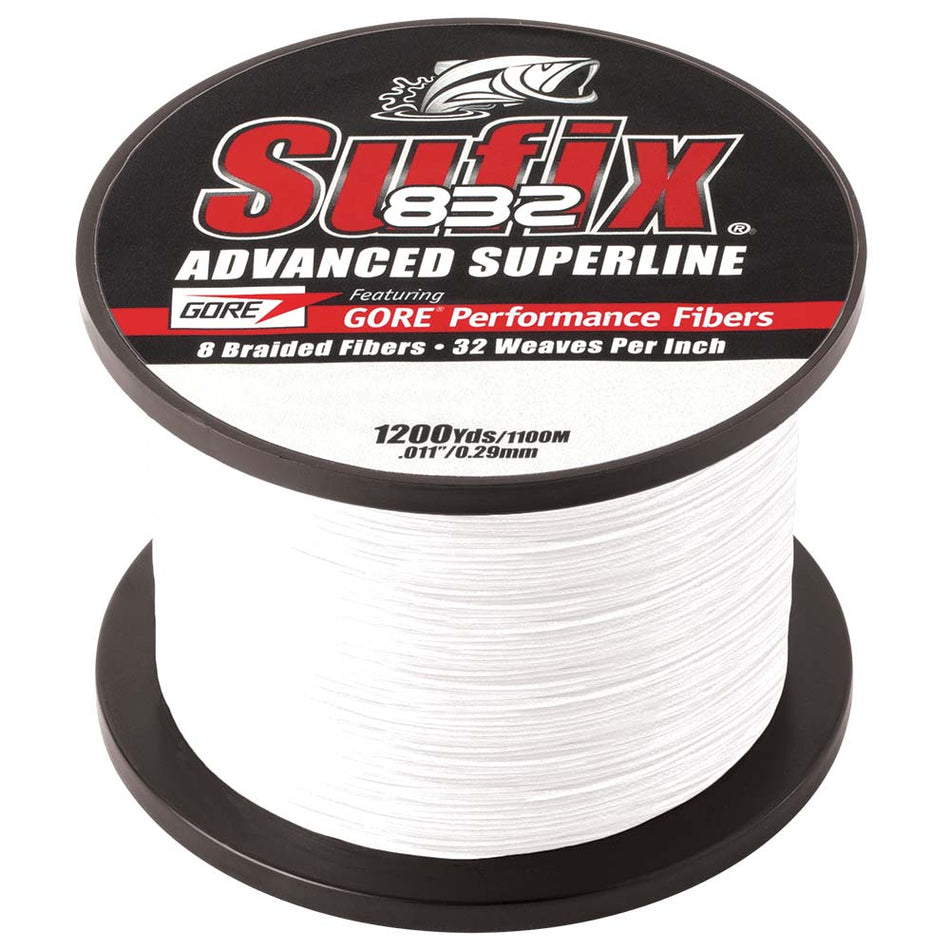 Sufix 832 Advanced Superline Braid - 30lb - Ghost - 1200 yds - Get Tight Gear