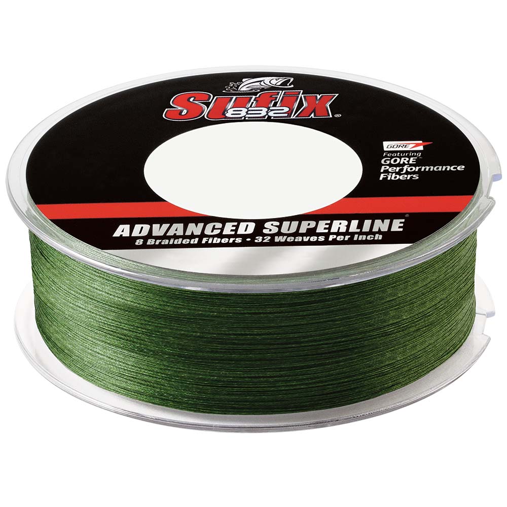 Sufix 832 Advanced Superline Braid - 30lb - Low - Vis Green - 600 yds - Get Tight Gear