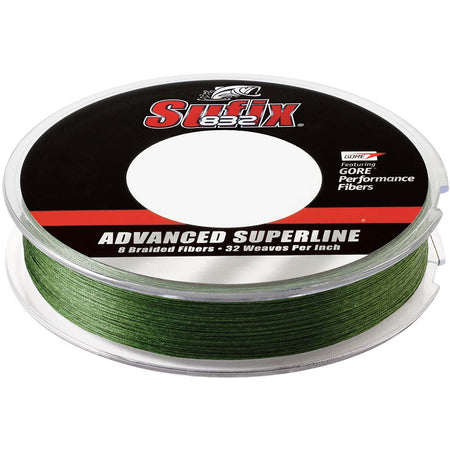 Sufix 832 Braid - 65lb - Low - Vis Green - 150 yds - Get Tight Gear