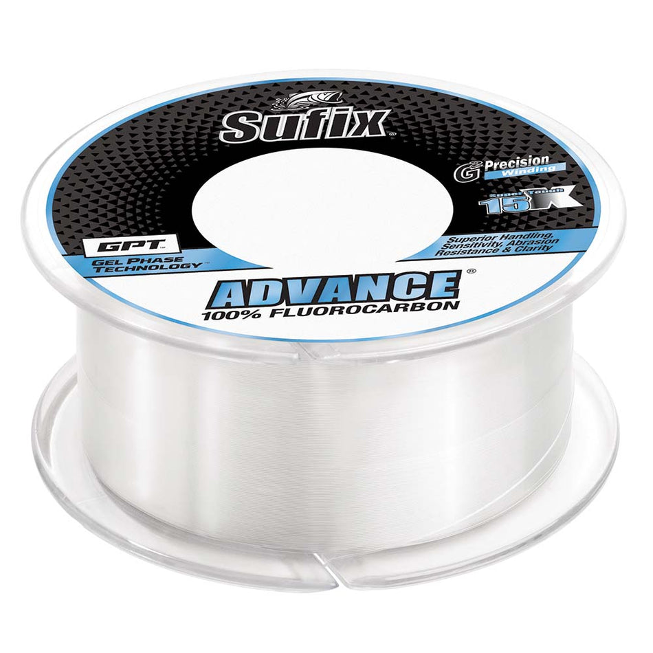 Sufix Advance Fluorocarbon - 25lb - Clear - 200 yds - Get Tight Gear
