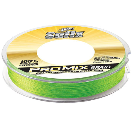 Sufix ProMix Braid - 50lb - Neon Lime - 300 yds - Get Tight Gear