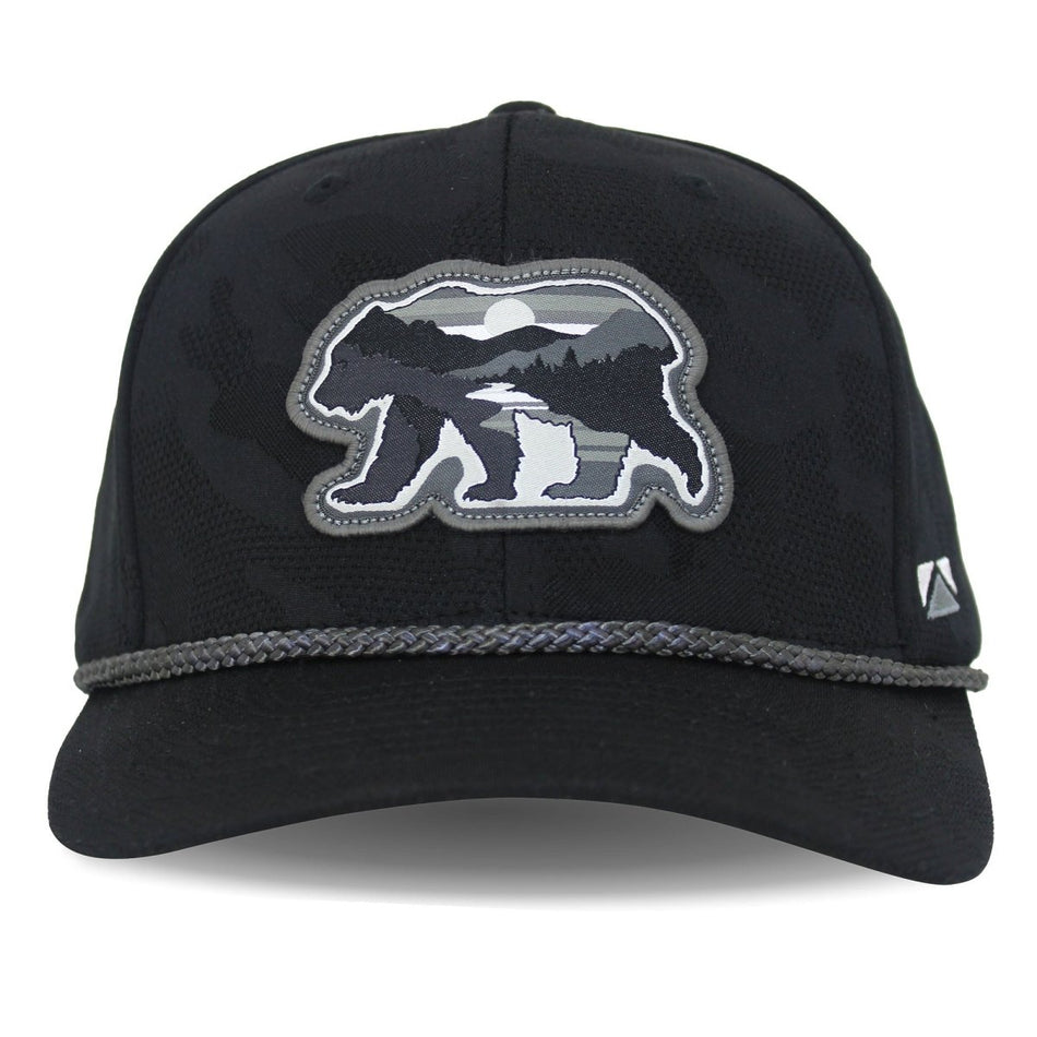 Sunset Bear Cloud Texture 5 - Panel Rope Cap - Get Tight Gear